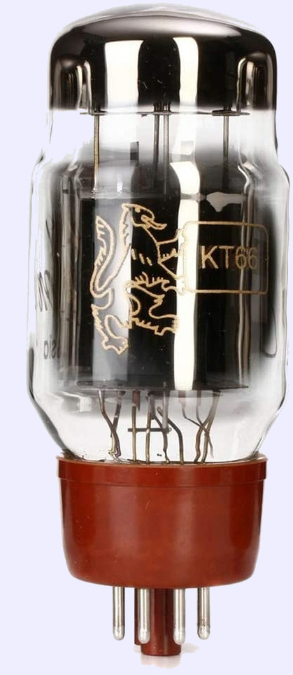 KT66 vacuum tube, related to the 6L6 family